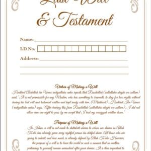Last Will & Testament
