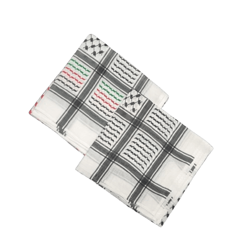 Palestinian Scarf White