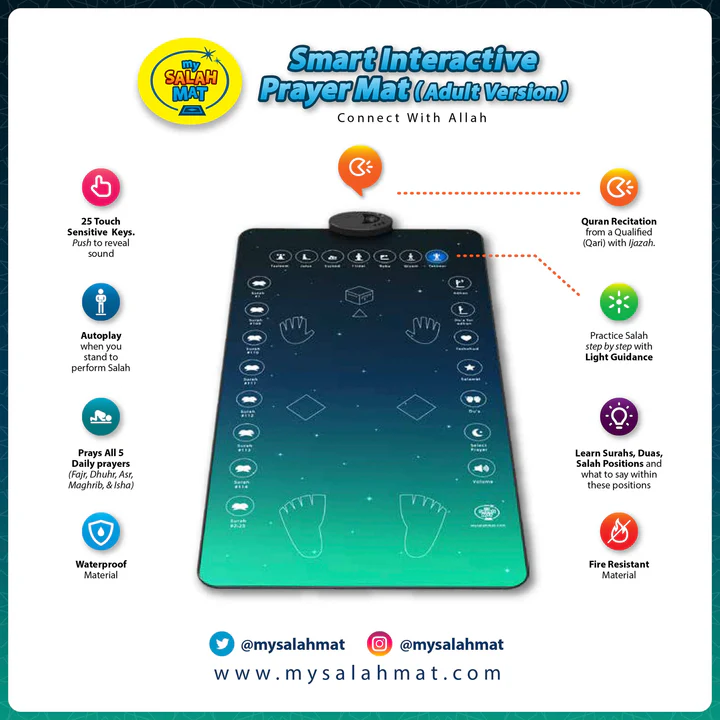 Smart Interactive Prayer Mat(Adult Version)