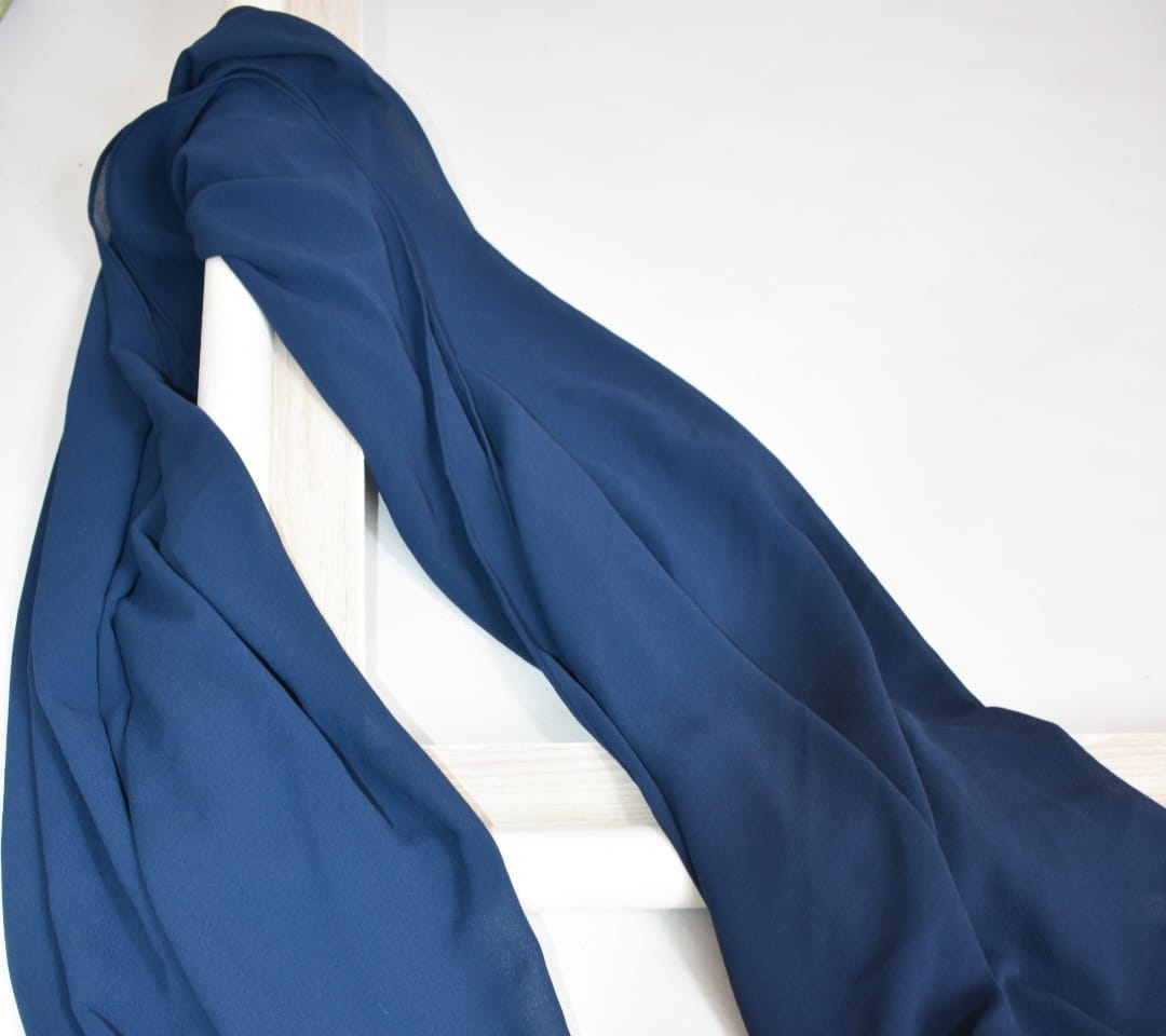 Ferrari Chiffon | Navy Blue