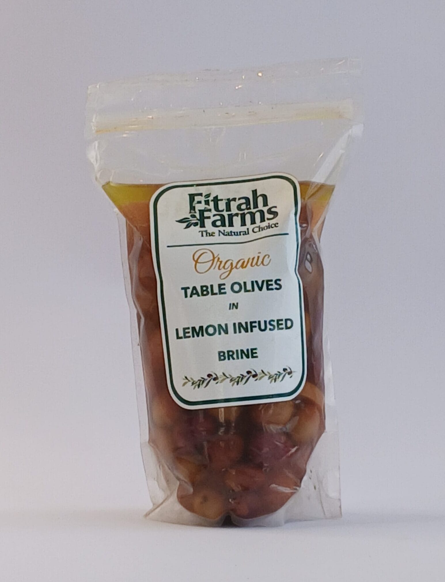 Organic Olives In Lemon Infused Brine - Fitrah Farms