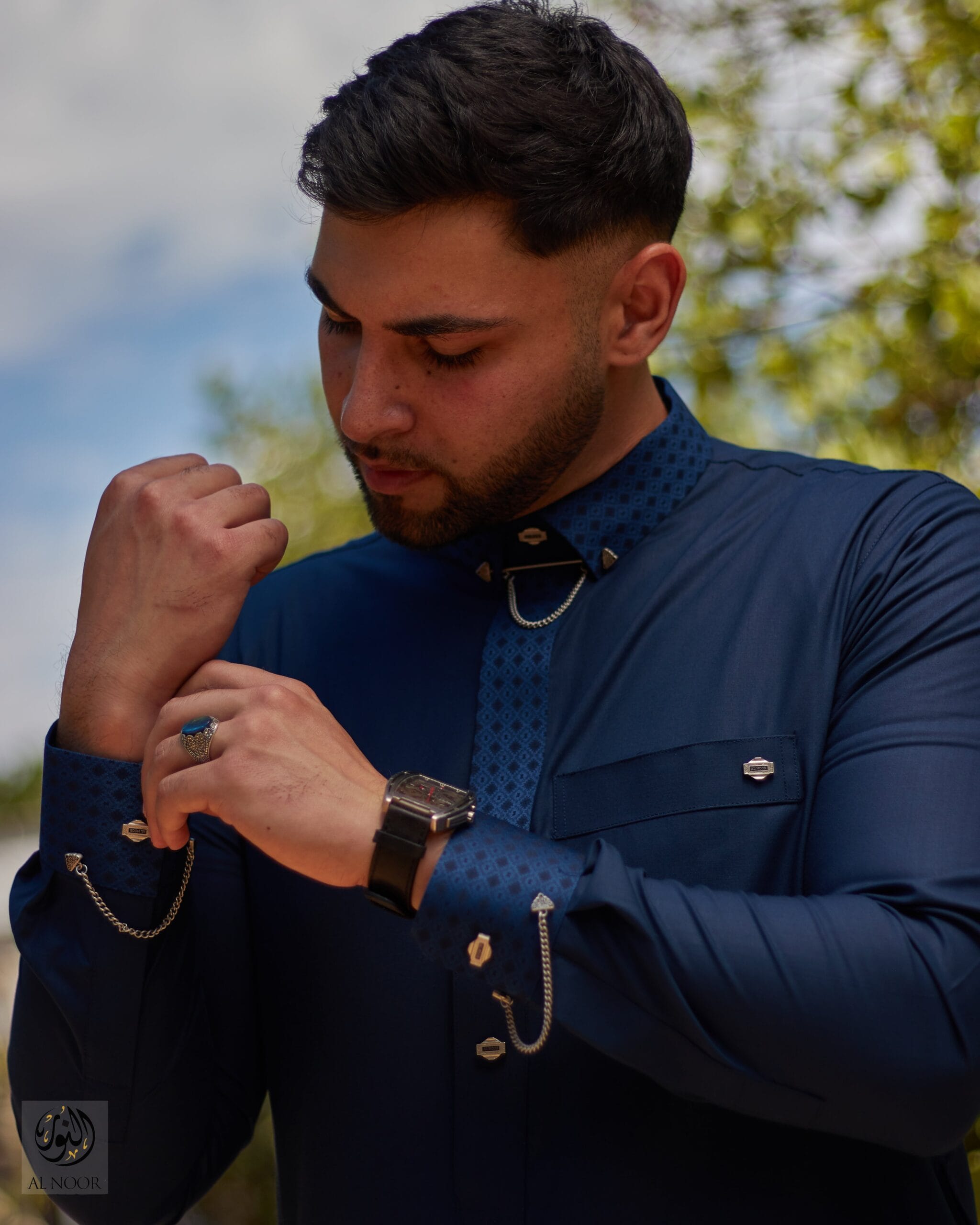 Al Noor Premium Navy - Design 2514