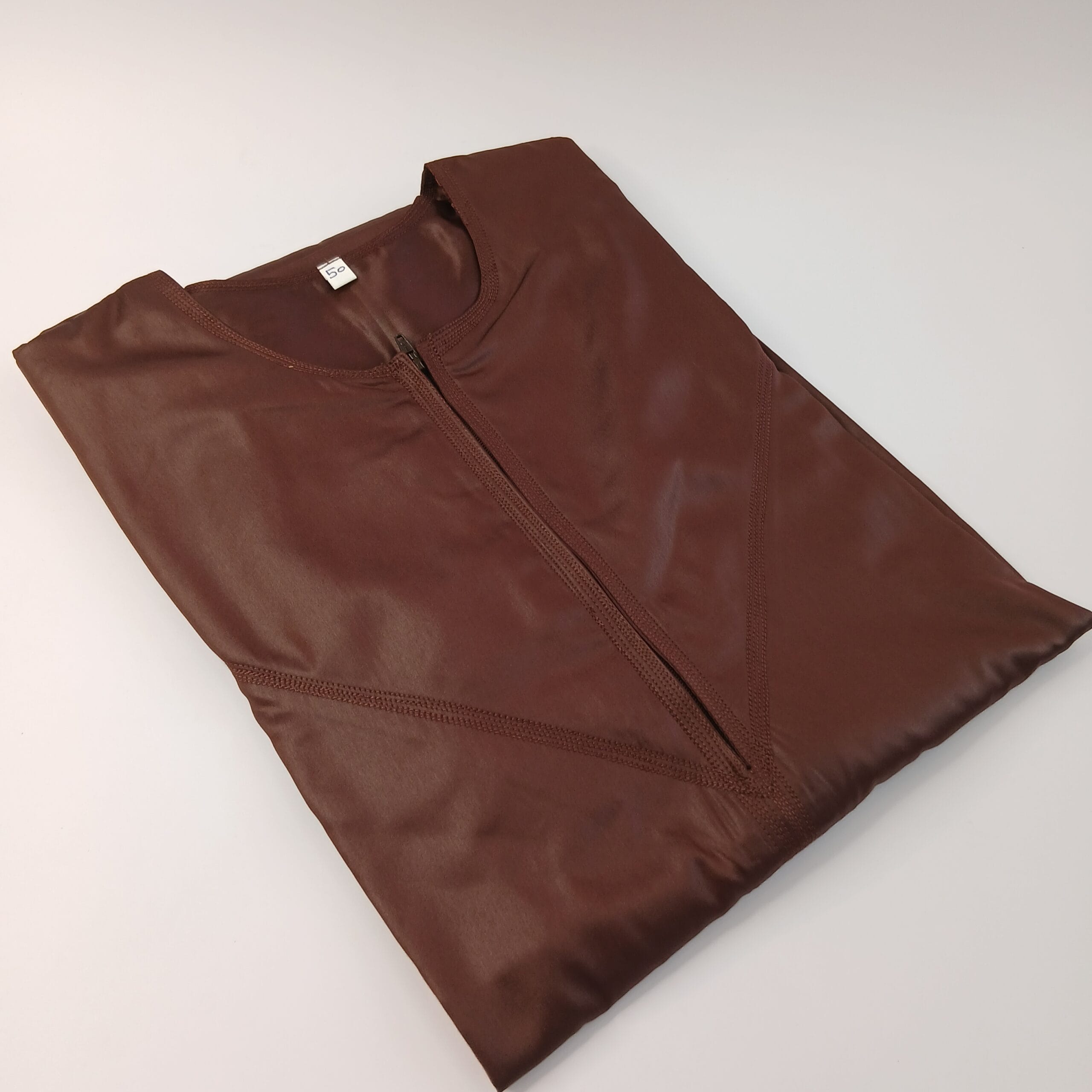 Boys Emirate Thobe Shiny - Brown