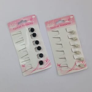 Long Pin Glitter Ball Head 6pc