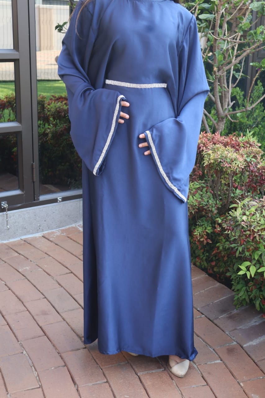 Galliano Satin Abaya | Navy