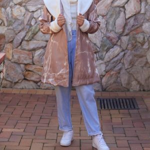 Ladies Jacket - Brown Marble